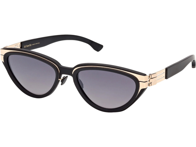 ic! berlin IC Bacall Ros?-Gold Black-Matt Black to Grey 55