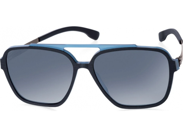 Ic! Berlin Henrik B. L. Midnight-Blue-Rough Gun-Metal Black-Matt Moonlight-Mirrored-Polarized Mittwoch