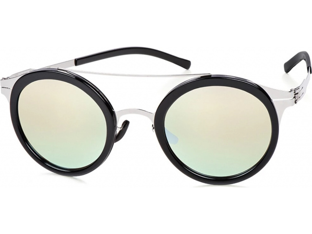 Ic! Berlin Katharina L. Chrome-Obsidian Silver Mirrored Freitag