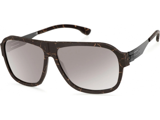 Ic! Berlin Power Law Brown Marble Rough Gun-Metal Brown Marble Matt Brown-Sand Mirrored Mittwoch