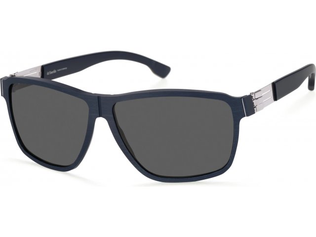 Ic! Berlin IB-Alpha True-Blue-Rough Chrome True Blue Matt Grey Polarized Mittwoch Long