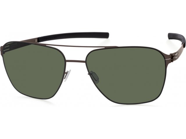 Ic! Berlin Jonathan I. Large Graphite Black Green Polarized Flex