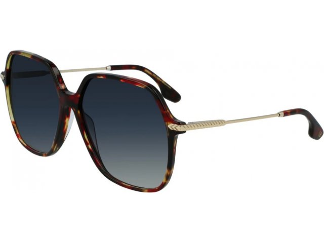 VICTORIA BECKHAM VB631S 609,  HAVANA RED, GRADIENT BLUE