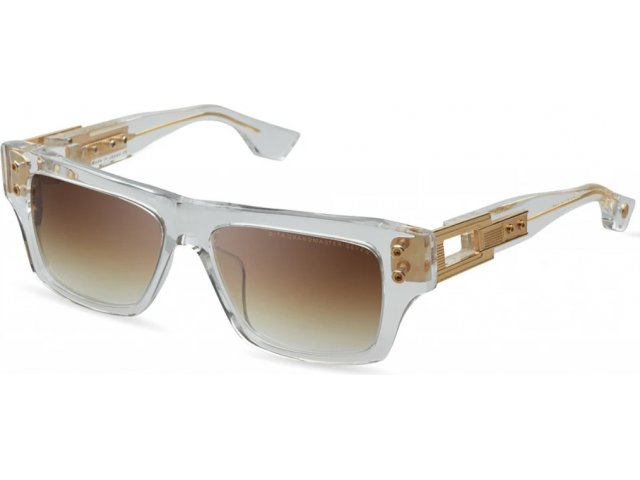 DITA GRANDMASTER-SEVEN,  CRYSTAL CLEAR - YELLOW GOLD, DARK BROWN TO CLEAR GRADIENT