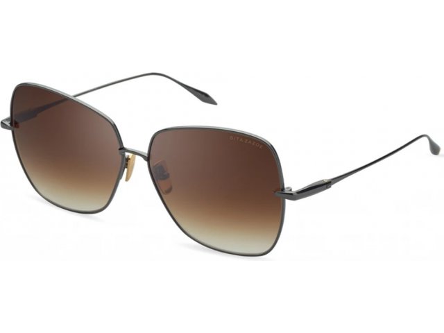 DITA ZAZOE,  BLACK RHODIUM, DARK BROWN TO CLEAR GRADIENT