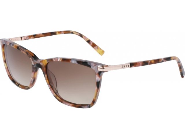 DKNY DK539S 205,  TORTOISE/PEARLIZED BLUSH, GRADIENT BROWN