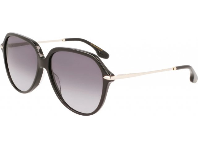 VICTORIA BECKHAM VB637S 001,  BLACK, GRADIENT DARK GREY