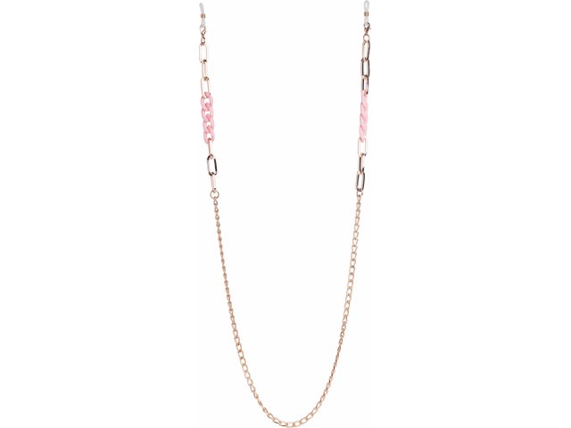 Glasses Chain GC44338 Gold Pink Matt