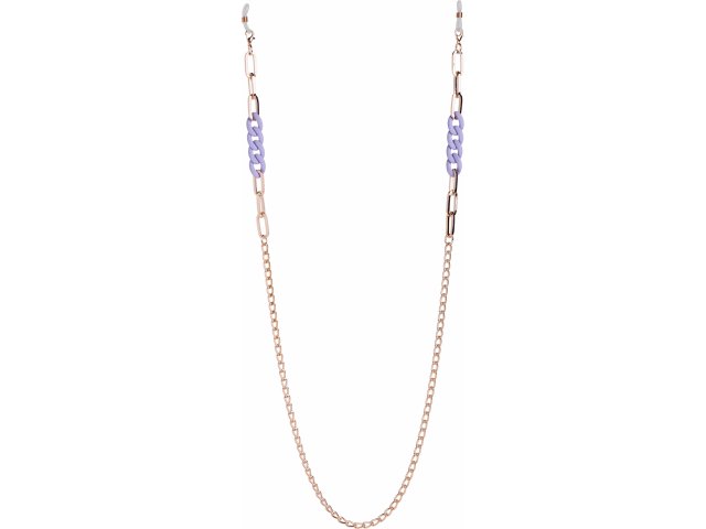Glasses Chain GC44339 Gold Lilac Matt