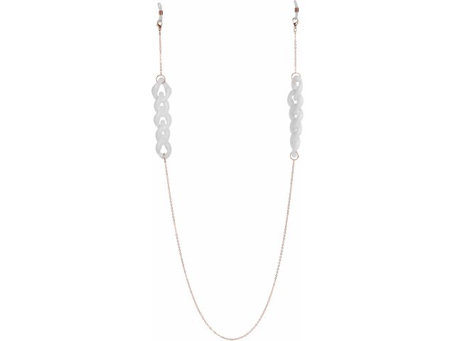 Glasses Chain GC20347 Gold White