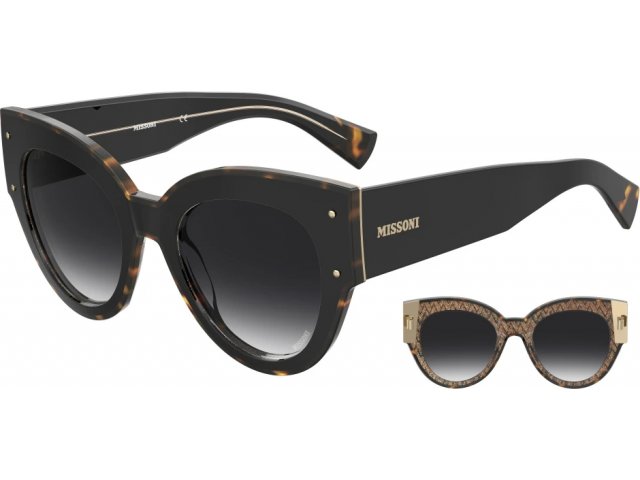 MISSONI MIS 0063/S WR7,  BLK HAVAN, DARK GREY SF