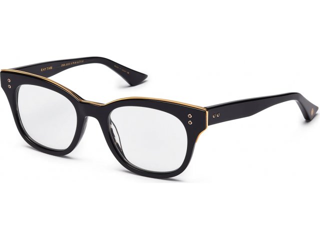 DITA RHYTHM,  BLACK - BLACK SWIRL - 18K GOLD, CLEAR