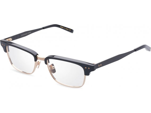 DITA STATESMAN THREE DRX-2064-B-BLK-GLD-52,  BLACK-12K GOLD, CLEAR