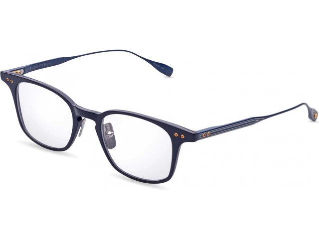DITA BUCKEYE,  NAVY - ANTIQUE 18K GOLD, CLEAR