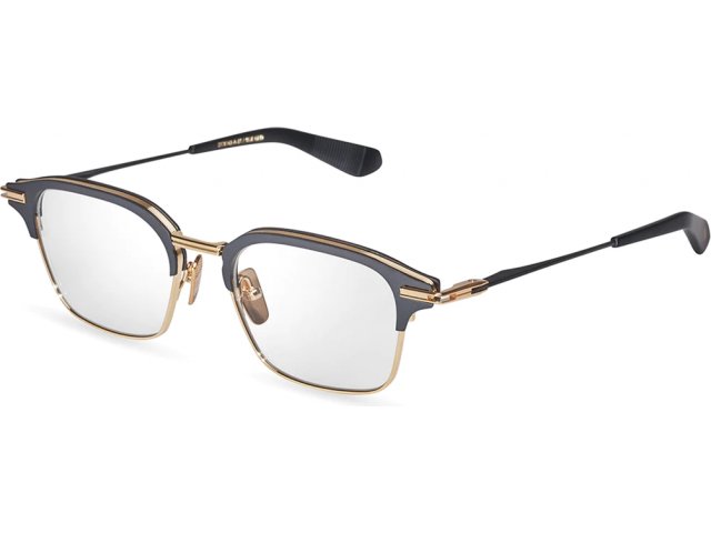 DITA TYPOGRAPHER DTX142-A-01,  BLACK IRON - YELLOW GOLD, CLEAR