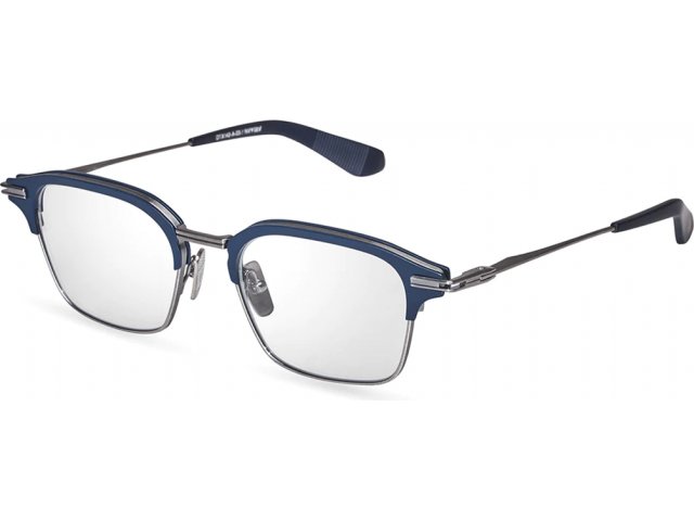 DITA TYPOGRAPHER DTX142-A-03,  MATTE NAVY - ANTIQUE SILVER, CLEAR