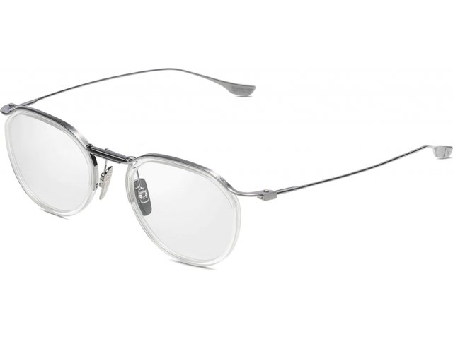 DITA SCHEMA-TWO DTX131-49-03,  ANTIQUE SILVER - CRYSTAL CLEAR, CLEAR