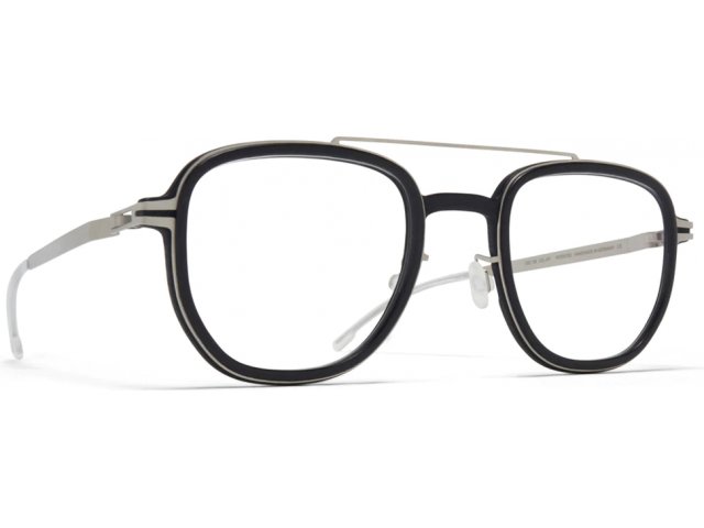 MYKITA ALDER 584,  MH49 PITCH BLACK/MATTE SILVER, CLEAR
