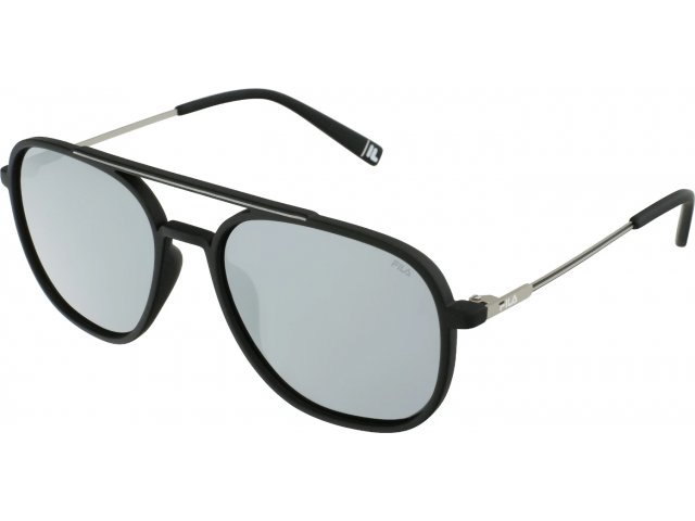 FILA SF9394 U28P,  MATT BLACK, SMOKE/MIRROR SILVER