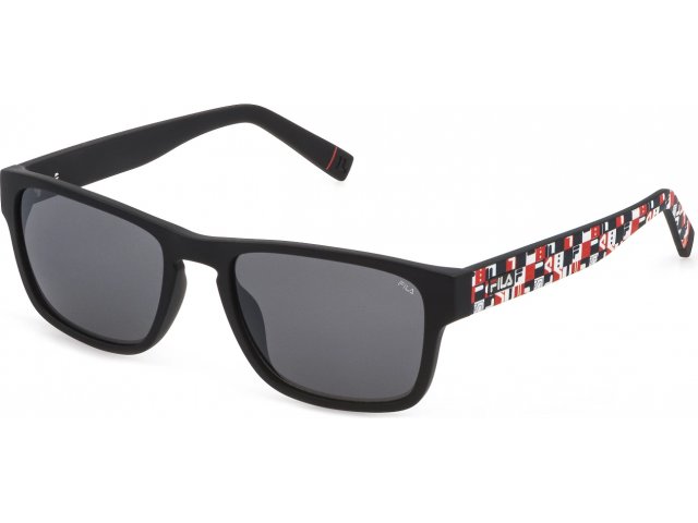 FILA SFI099 U28X,  MATT BLACK, SMOKE/MIRROR SILVER