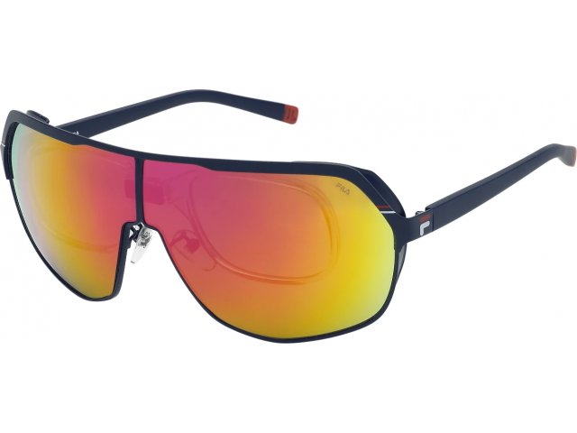    FILA SFI125 R22X,  FULL MATT BLUE, SMOKE/MIRROR PINK