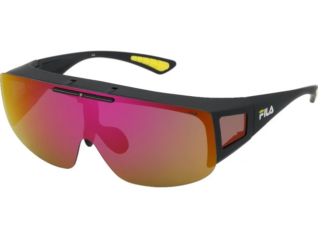 FILA SFI126 U28Z,  MATT BLACK, SMOKE MULTILAYER RED