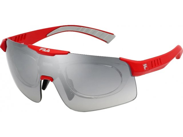    FILA SFI127 7FZX,  MATT FULL RED, SMOKE GRADIENT SMOKE/MIRROR SILVER