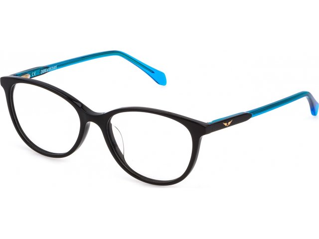 ZADIG VOLTAIRE VZV294 700Y,  SHINY BLACK, CLEAR