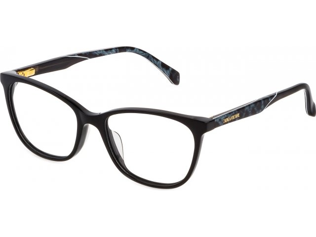ZADIG VOLTAIRE VZV299 700Y,  SHINY BLACK, CLEAR