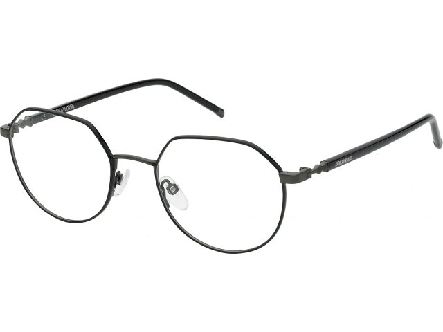 ZADIG VOLTAIRE VZV346 0K59,  SHINY GUN W/SHINY BLACK PARTS, CLEAR