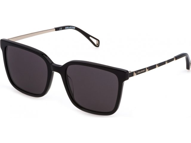ZADIG VOLTAIRE SZV308 0BLK,  BLACK SUPER BLACK, SMOKE