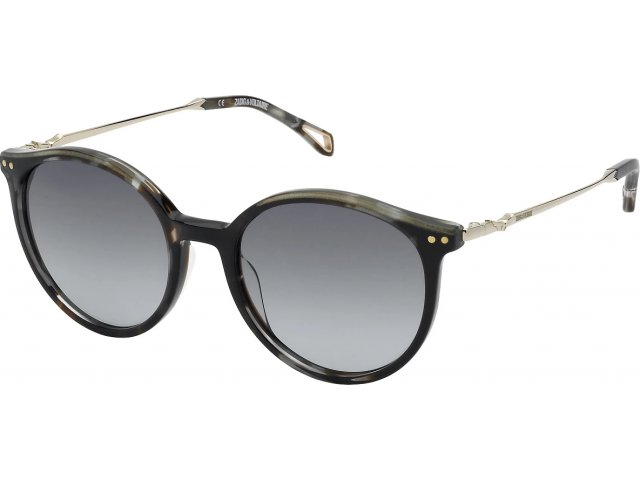 ZADIG VOLTAIRE SZV322 03KA,  BROWN/GREY HAVANA, SMOKE GRADIENT GREEN