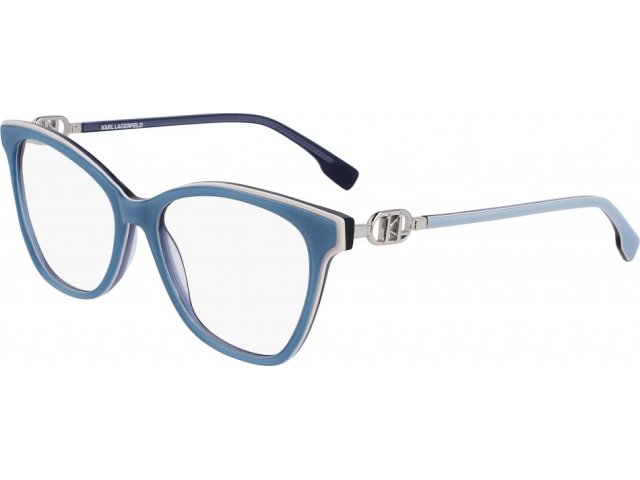 KARL LAGERFELD KL6092 458,  AZURE/WHITE, CLEAR