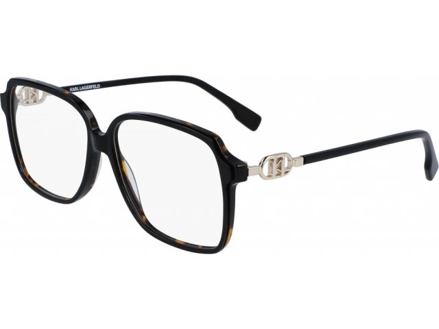 KARL LAGERFELD KL6091 017,  BLACK/TORTOISE, CLEAR