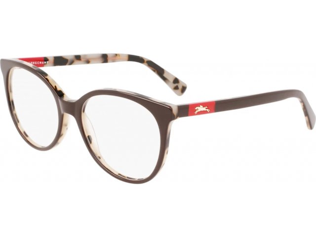 LONGCHAMP LO2699 201,  BROWN/MILKY HAVANA, CLEAR