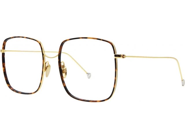 NATHALIE BLANC JOSEPHINE 210,  GOLD 3N / TRADITIONAL HAVANA WINDSOR, CLEAR