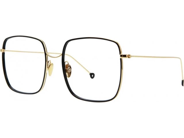 NATHALIE BLANC JOSEPHINE 233,  YELLOW GOLD / BLACK WINDSOR, CLEAR