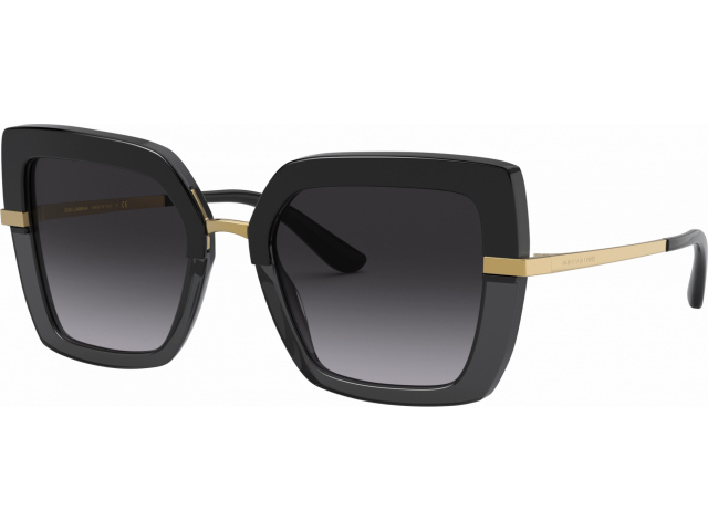 Dolce & Gabbana DG4373 32468G Top Black On Transparent Black
