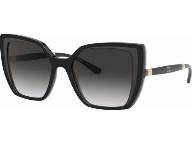 Dolce & Gabbana DG6138 32468G Black On Transparent Grey