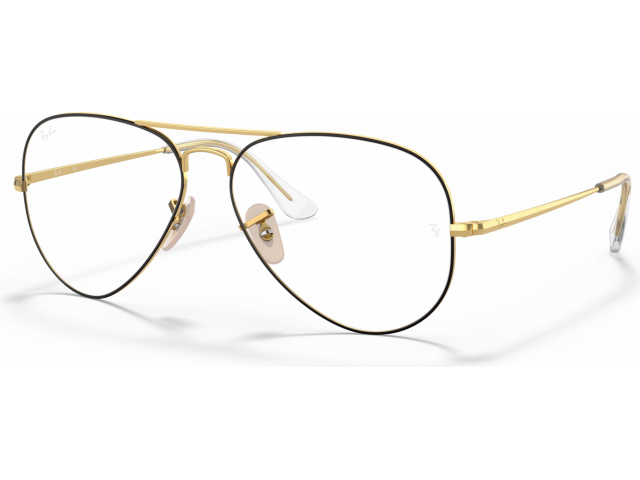 Ray-Ban Aviator RX6489 2890 Matte Black On Arista