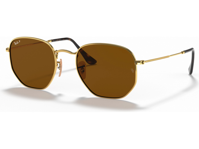 Ray-Ban Hexagonal Flat Lenses RB3548N 001/57 Polarized