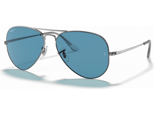 Ray-Ban Aviator Metal Ii RB3689 004/S2 Shiny Gunmetal