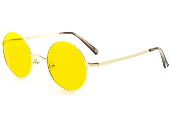 JOHN LENNON CIRCLE,  GOLD, YELLOW