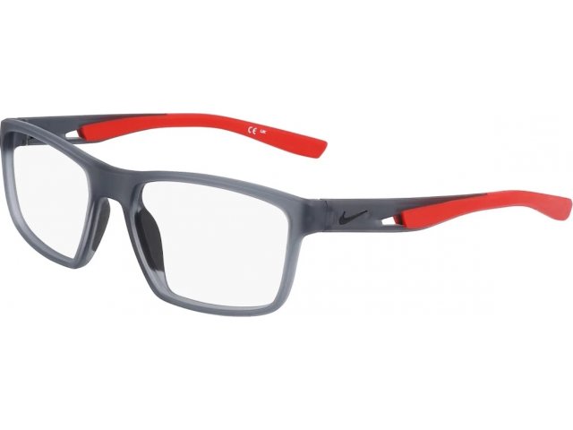 NIKE 7015 034,  MATTE DARK GREY/UNIVERSITY RED, CLEAR