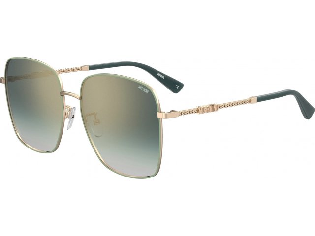 MOSCHINO MOS133/G/S PEF,  GOLDGREEN, GREEN SF FLSGUN