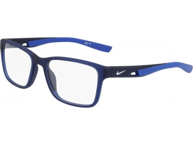 NIKE 7014 410,  MATTE MIDNIGHT NAVY/RACER BLUE, CLEAR