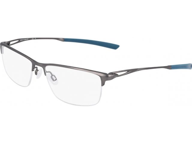 NIKE 6064 074,  SATIN GUNMETAL/SPACE BLUE, CLEAR