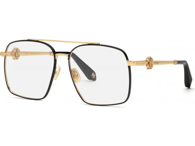 ROBERTO CAVALLI VRC028 301,  sh.rose gold w/black parts, clear