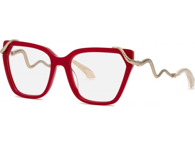 ROBERTO CAVALLI VRC020M EZY,  shiny full red, clear