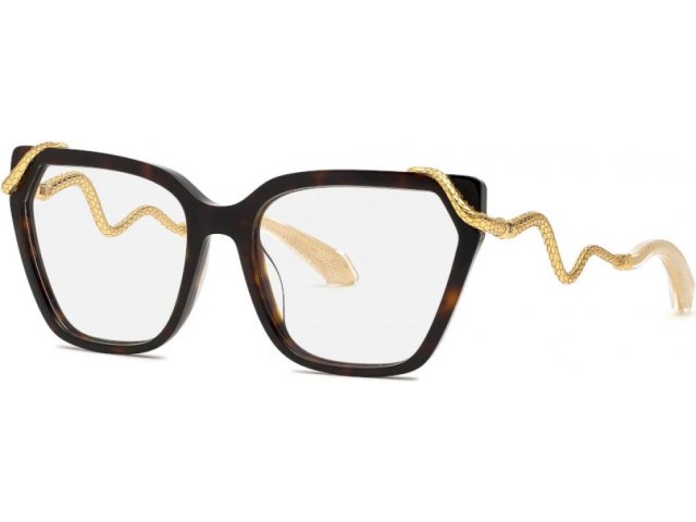 ROBERTO CAVALLI VRC020M 722,  shiny dark havana, clear